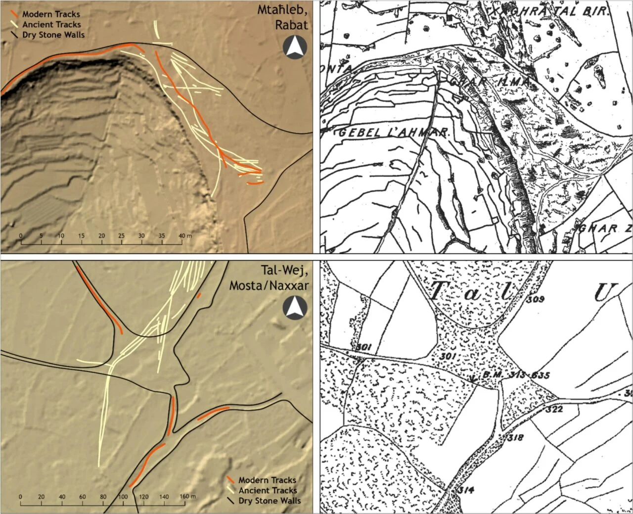 Maltese Tracks Comparison